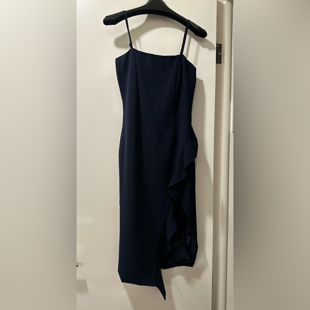 Elegant Navy Blue Women's Dress